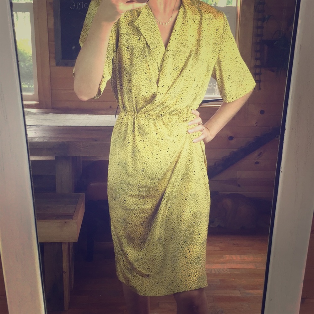 💋Vintage Yellow Dress